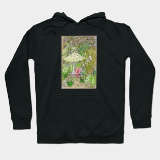 Warrior asleep in the rain Hoodie